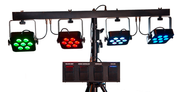 LED Stativ 4 x 21 RGB