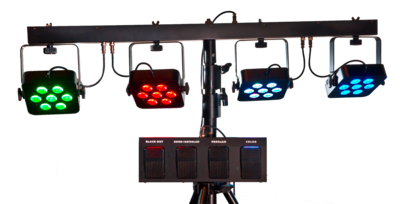 LED Stativ 4 x 21 RGB