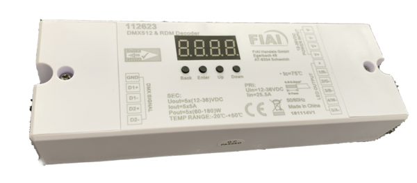 5 Kanal LED Dimmer DMX